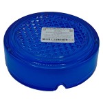 Scrumiera rotunda din sticla, Scotch Ashtray, 10.5 cm, culoare albastru